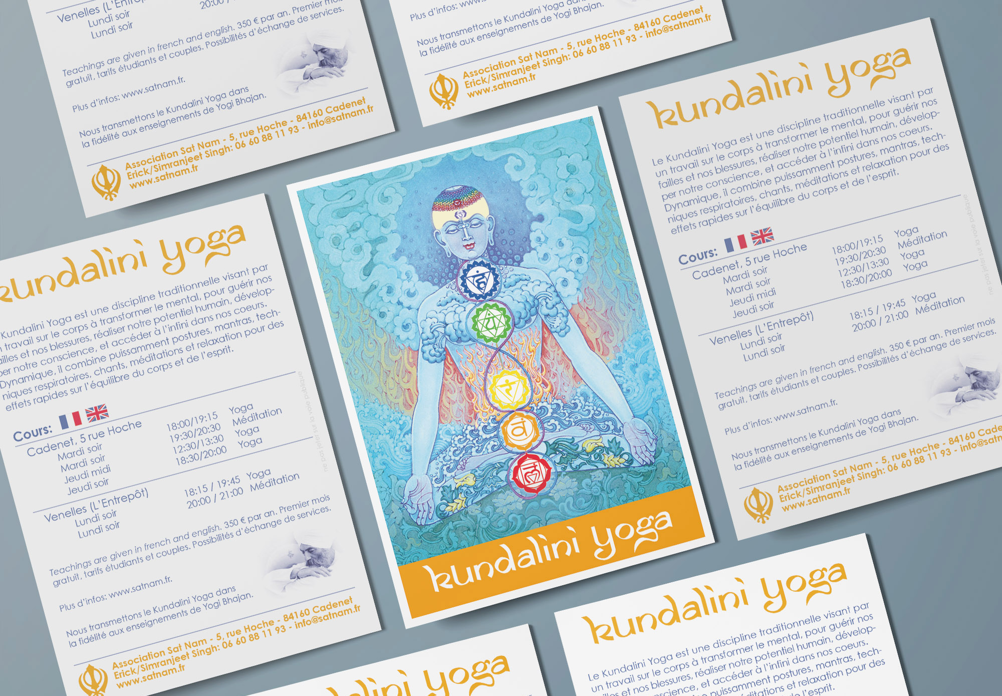 Flyer Kundalini Yoga par Zébra design