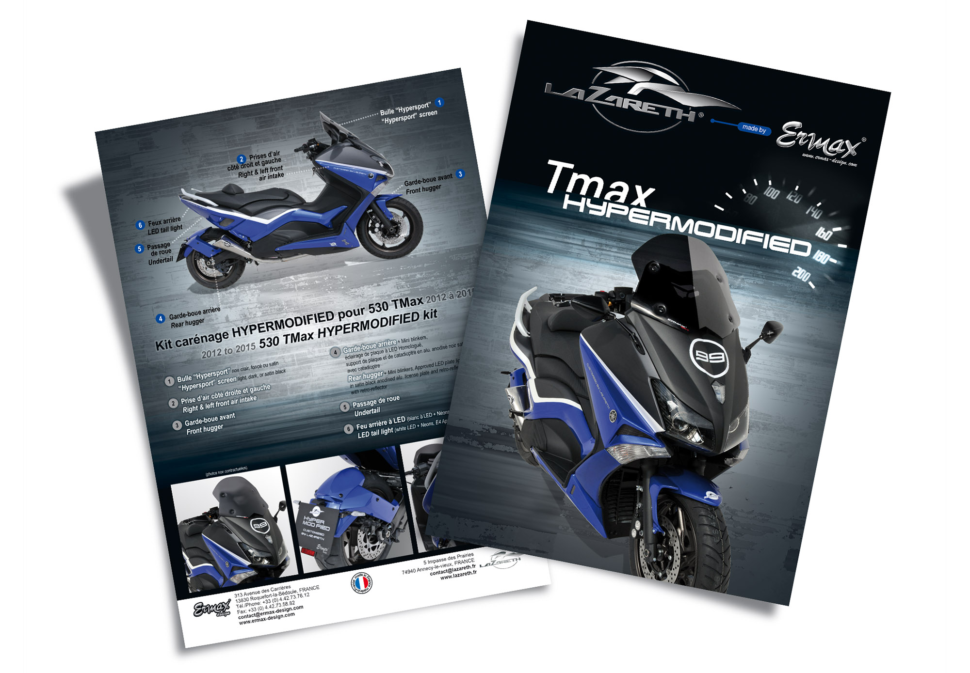 Flyer ERMAX-Design Lazareth by Zébra design