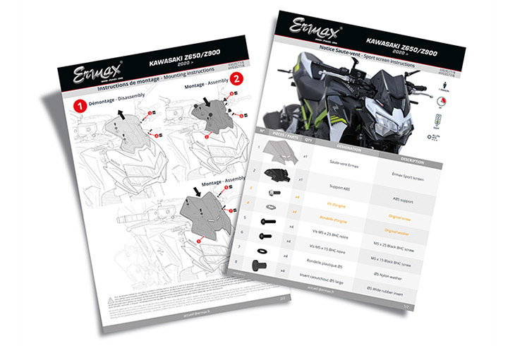 Notice de montage pour les accessoires Ermax®