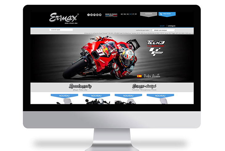 Bannières digitales pour le site Ermax