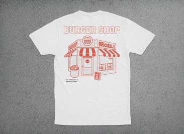 T-shirt Brickell's B & S dos by Zébra design