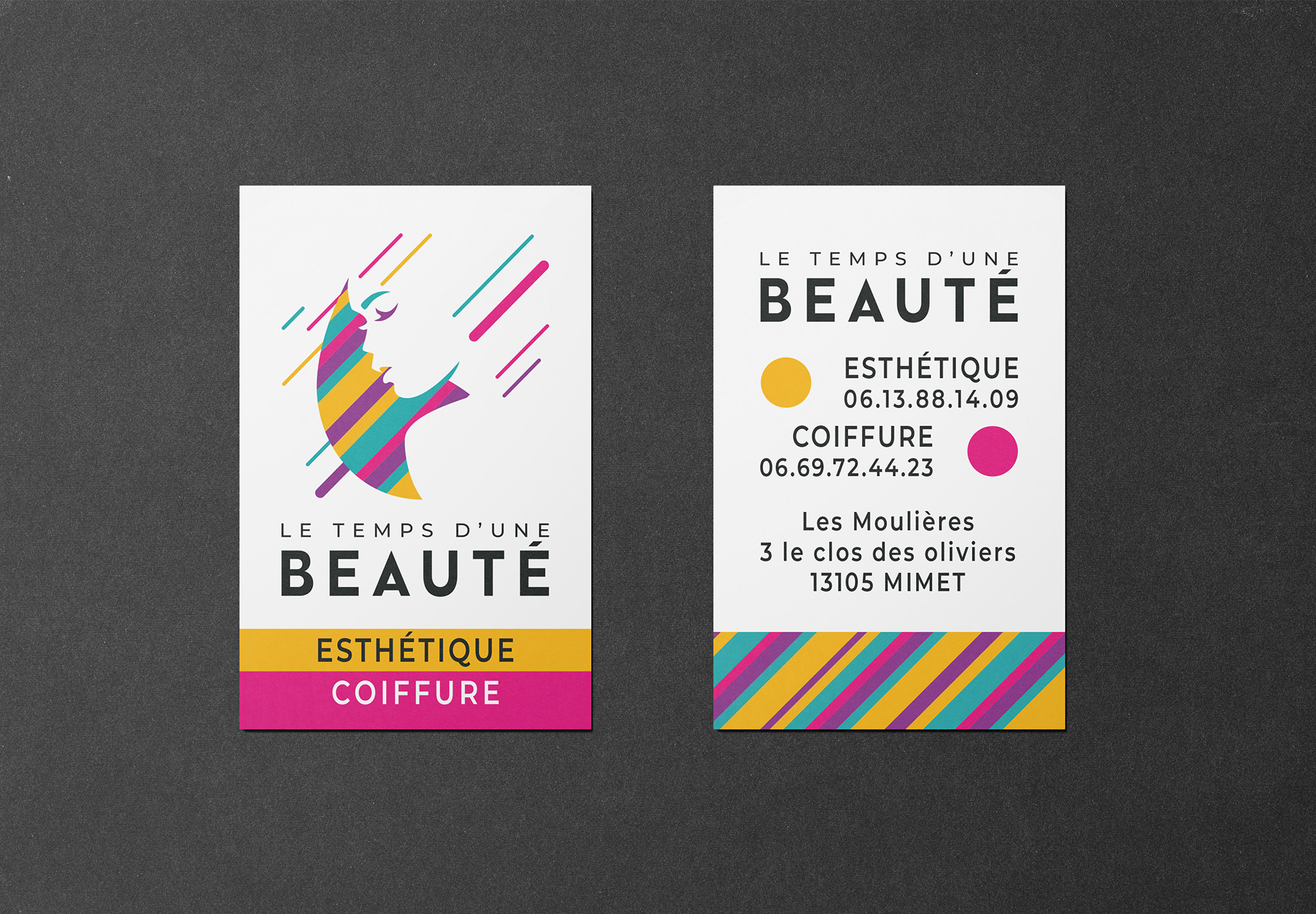 Identité visuelle Le Temps d'une Beauté par Zébra design