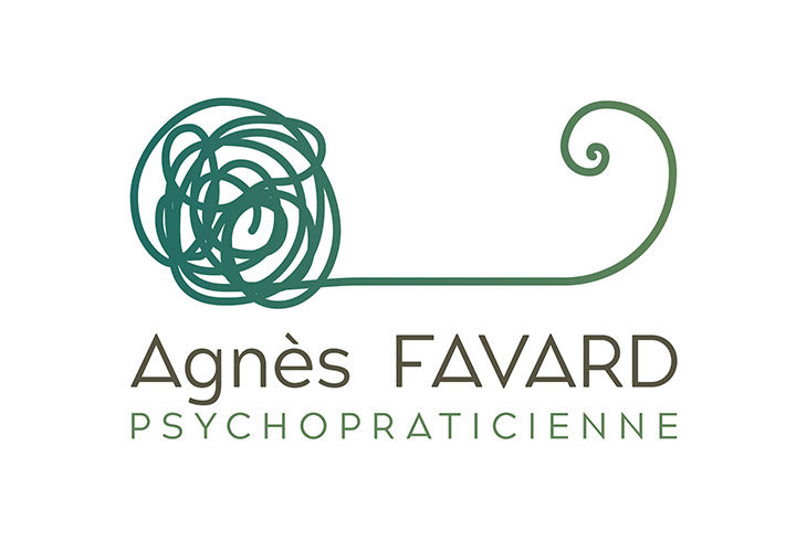 Identité visuelle Agnès Favard Psychopraticienne par Zébra design